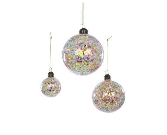 CONFETTI BAUBLE ORNAMENT