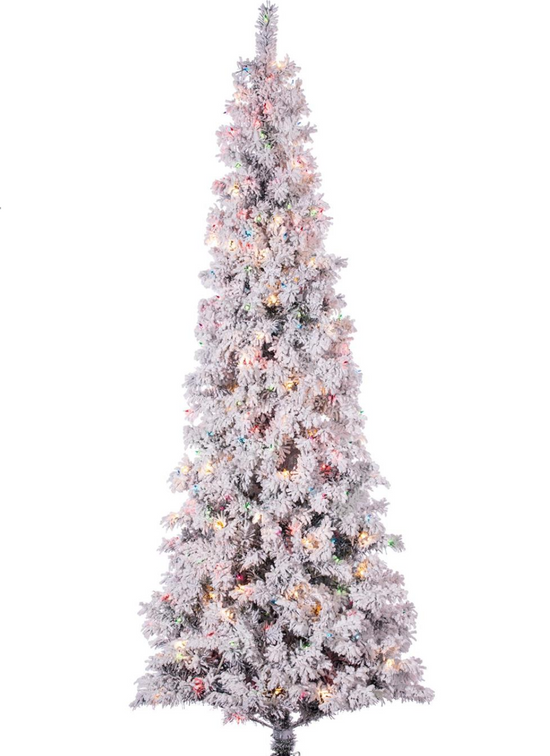 SNOWFROST TREE SLIM PRELIT - MULTI