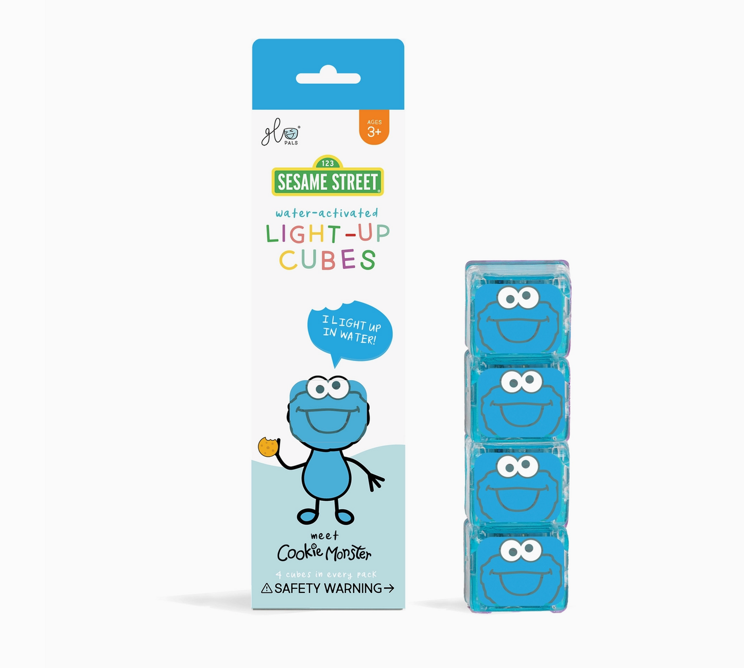 GLO PALS LIGHT-UP CUBES - COOKIE MONSTER