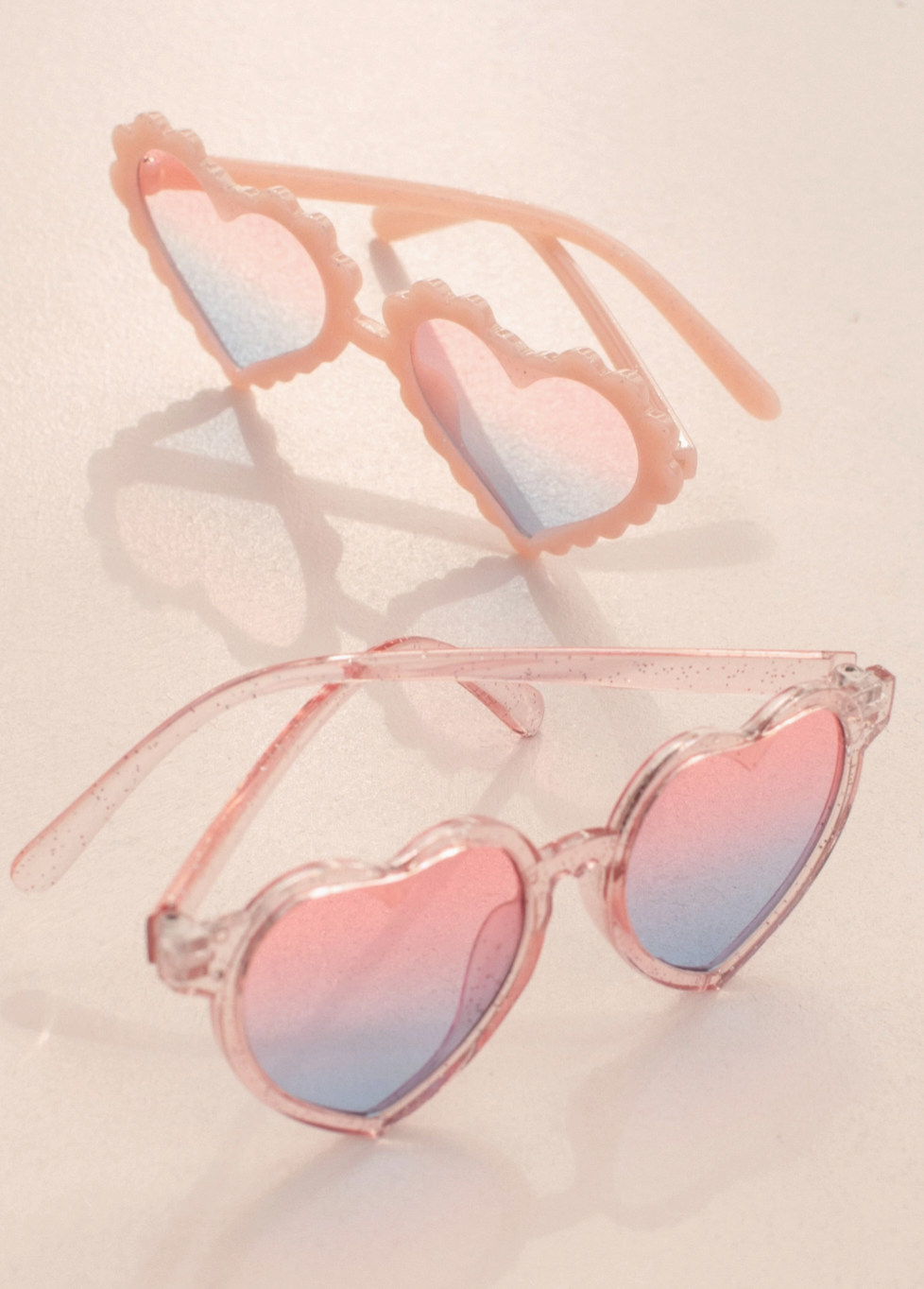 TODDLER KIDS PINK GLITTER SUNGLASSES