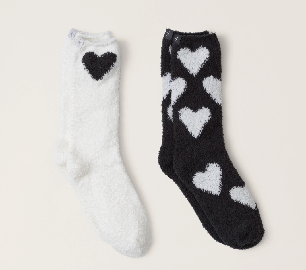 COZYCHIC HEART PRINT SOCK SET