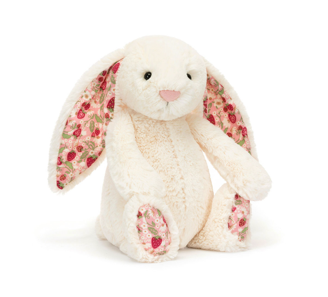 BLOSSOM CREAM BUNNY 'BERRY' LITTLE JELLYCAT