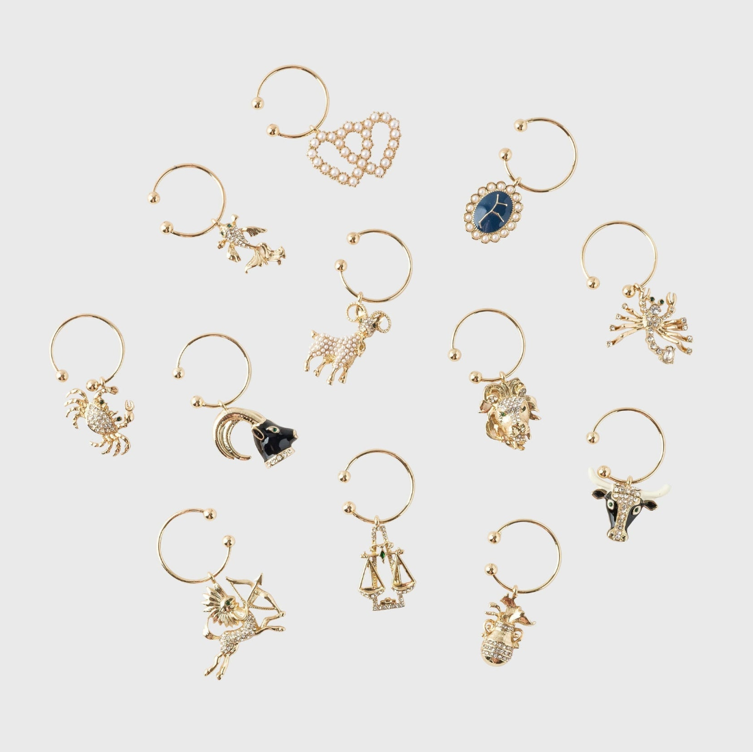 JOANNA BUCHANAN ZODIAC WINE CHARMS