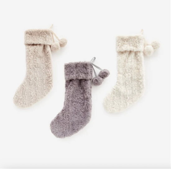 FAUX FUR STOCKING