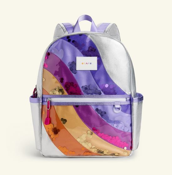 STATE KANE DOUBLE POCKET BACKPACK - SEQUIN WAVE