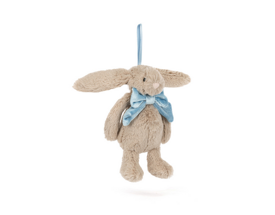BASHFUL BEIGE BUNNY DECORATION JELLYCAT