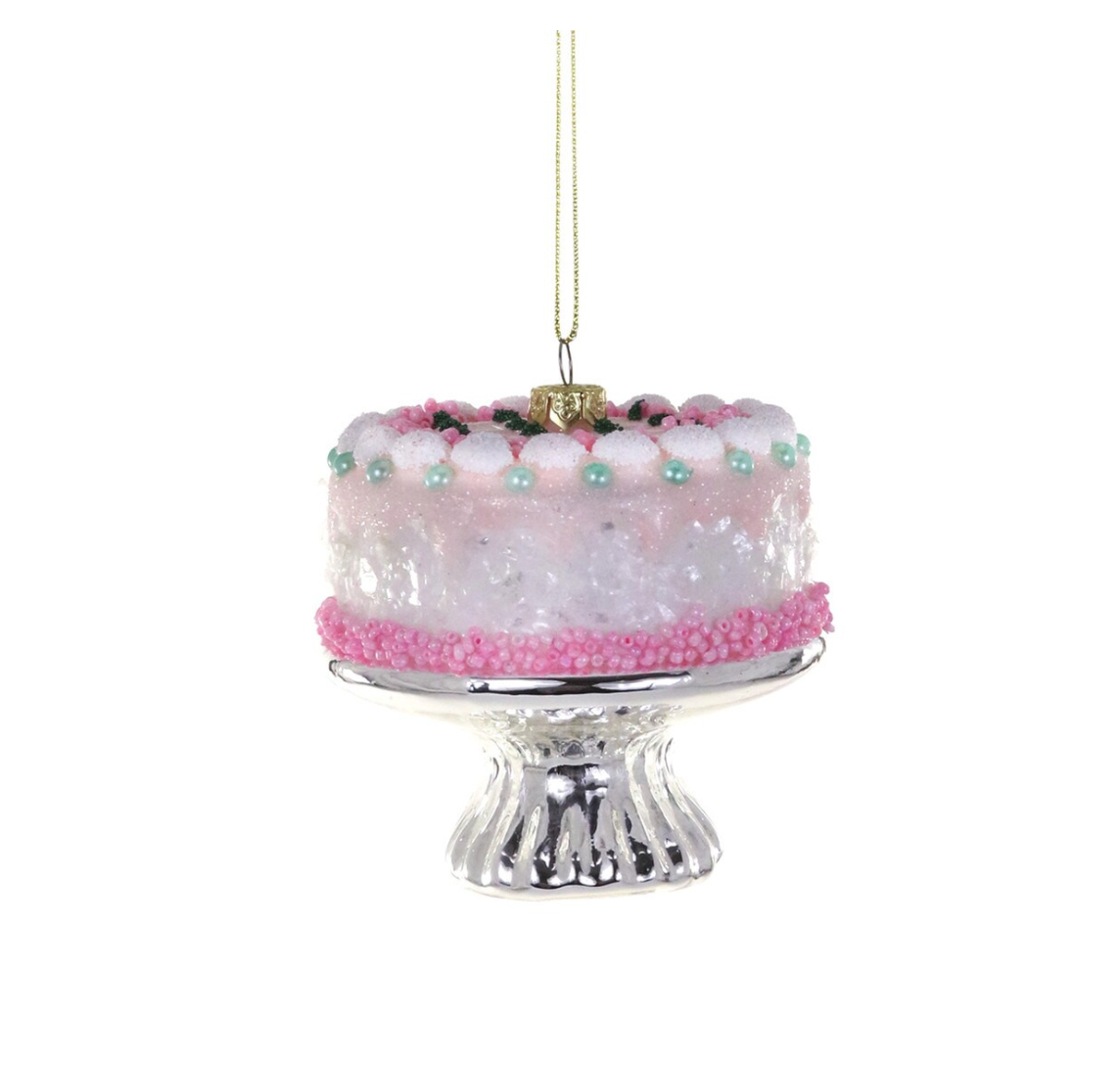 RETRO PINK CAKE ORNAMENT