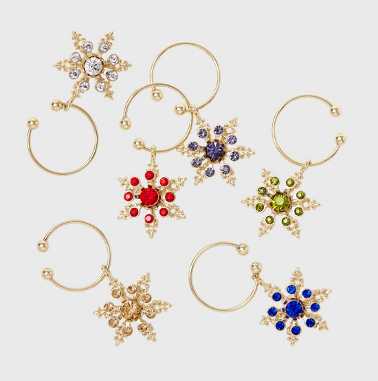 SNOWFLAKE WINE CHARM - JOANNA BUCHANAN