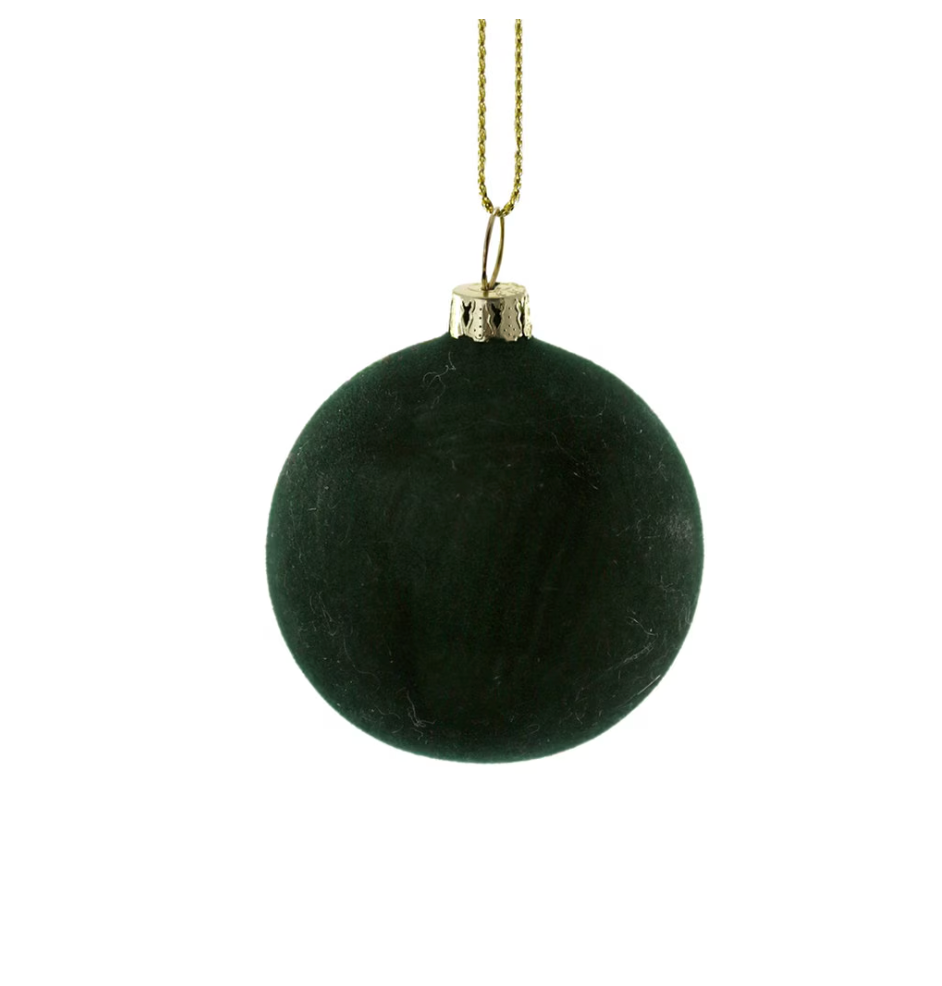 VELVET BALL ORNAMENT