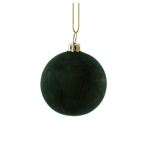 VELVET BALL ORNAMENT