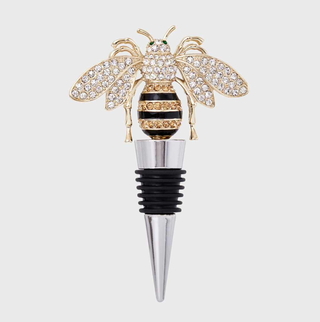 STRIPEY BEE WINE STOPPER