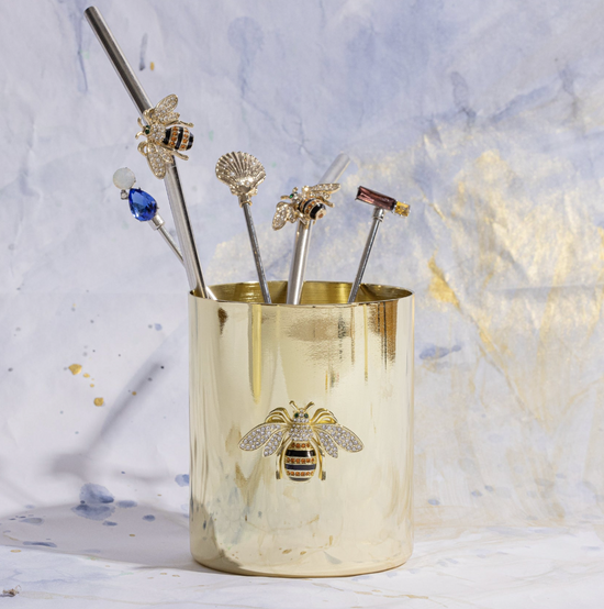 STRIPEY BEE POT JOANNA BUCHANAN