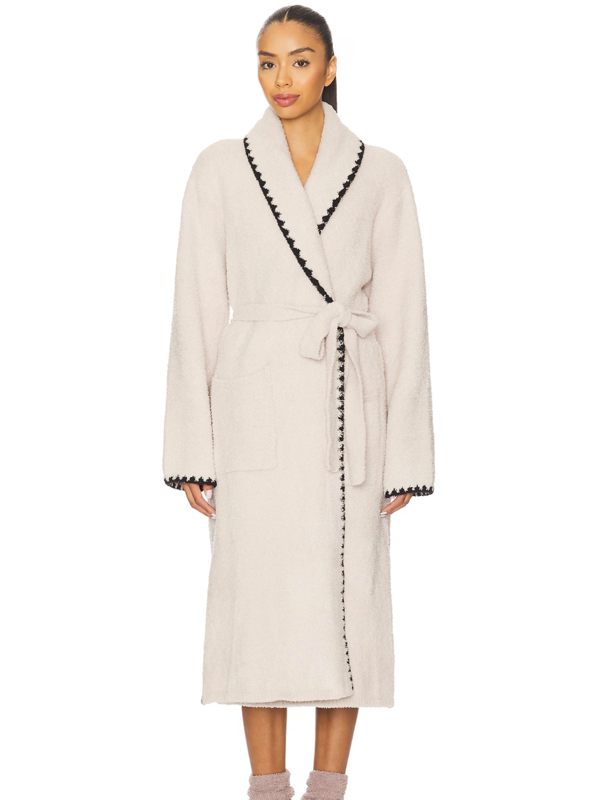 BAREFOOT DREAMS COZYCHIC BLANKET STITCH ROBE