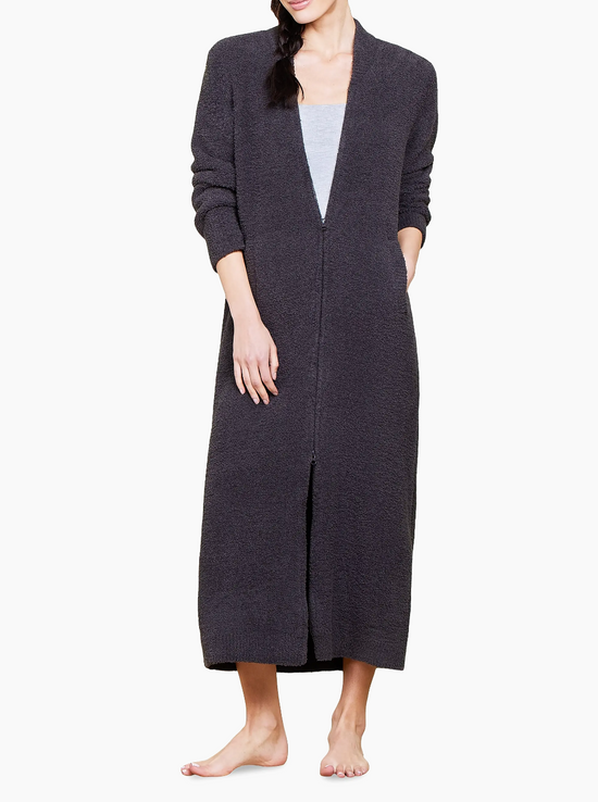 BAREFOOT DREAMS COZYCHIC FULL ZIP V-NECK LOUNGER