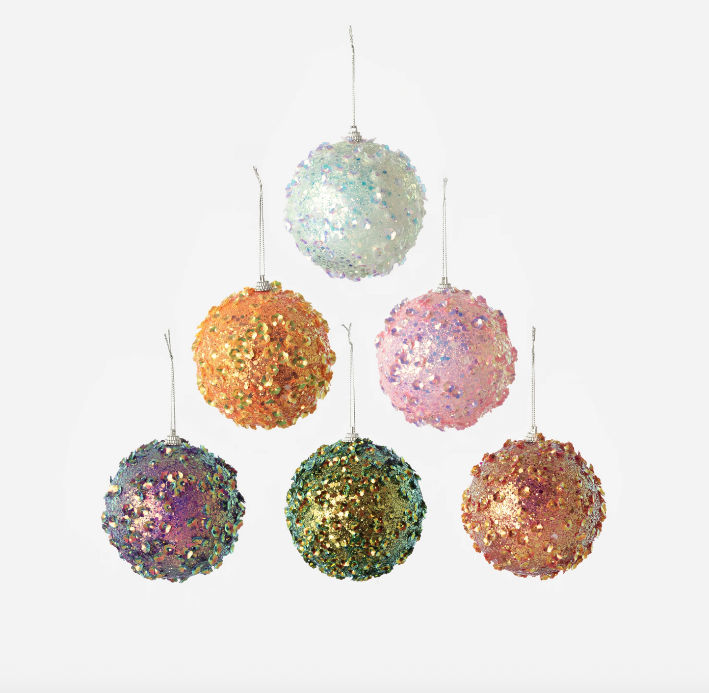SPARKLY SEQUIN BALL ORNAMENT