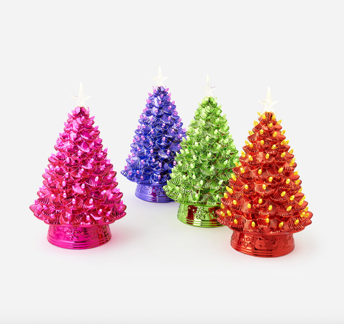 METALLIC TREE W/LED LIGHT