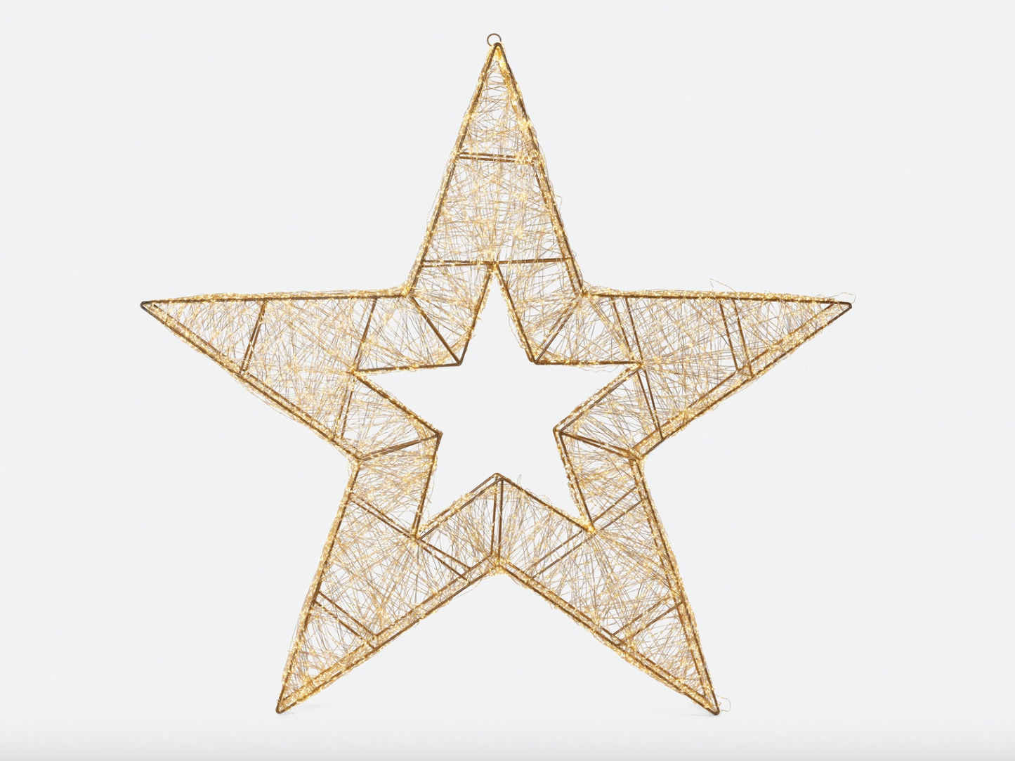 WIRE FRAME GOLD STAR - LARGE