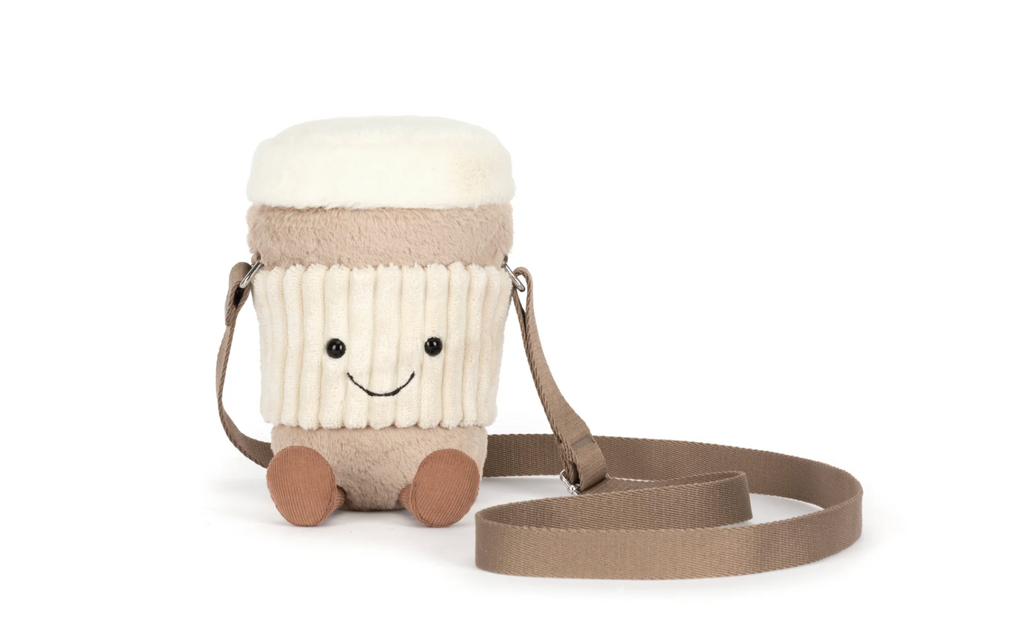 JELLYCAT AMUSEABLES PERKLE COFFEE SHOULDER BAG