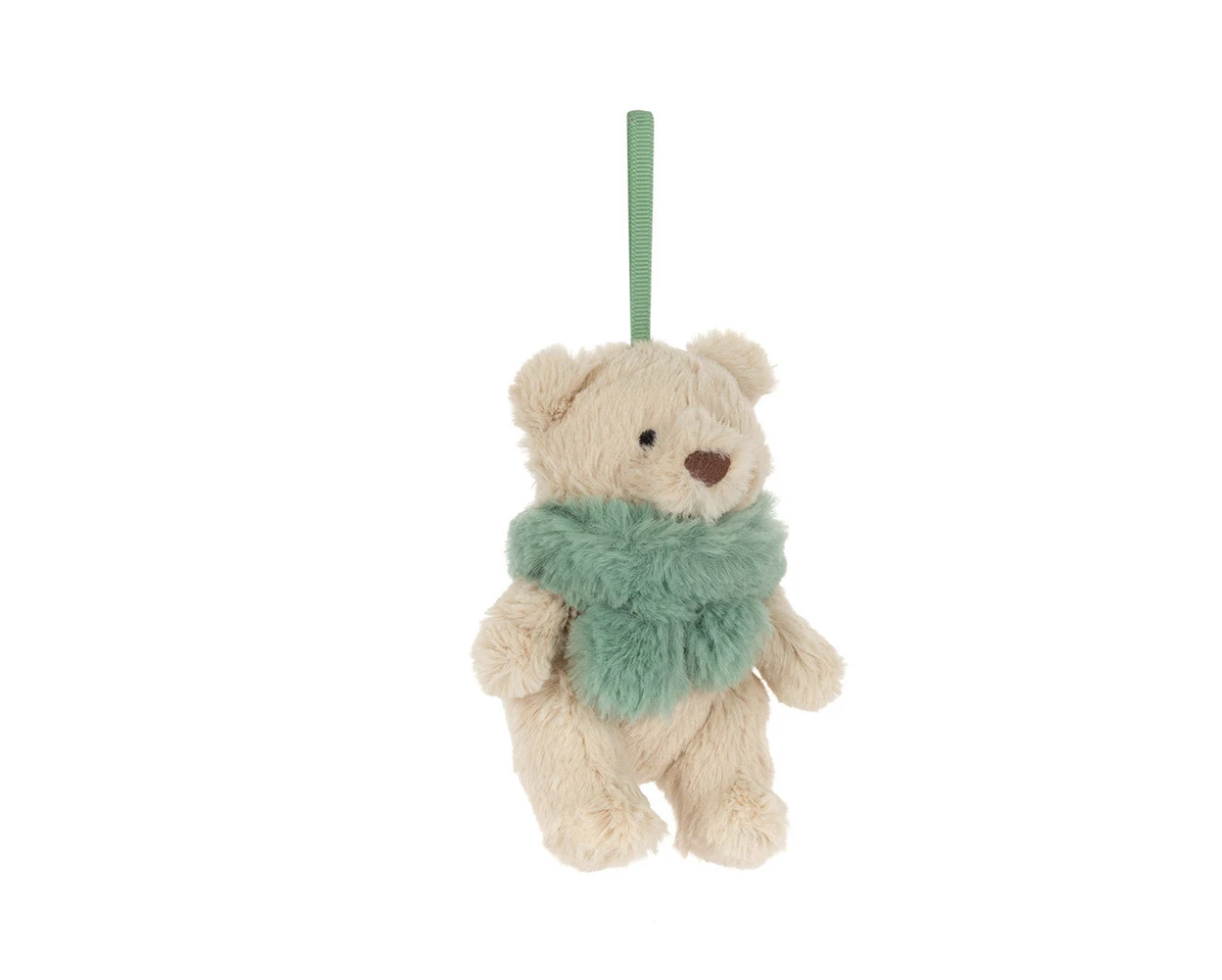 JELLYCAT BARTHOLOMEW BEAR JR. WINTER WARMER DECORATION