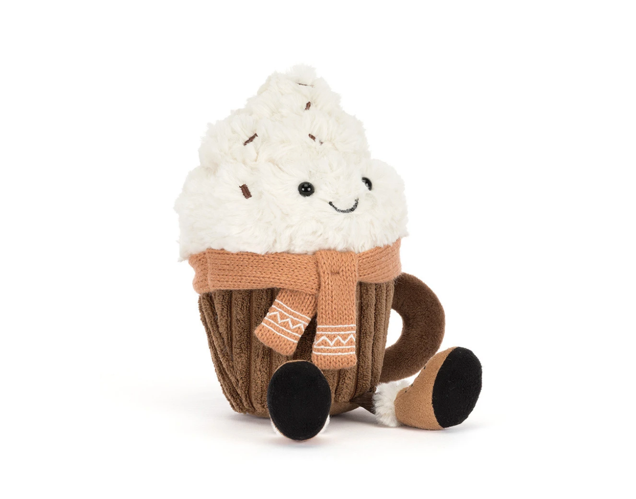 JELLYCAT AMUSEABLES SCARFFLES HOT CHOCOLATE
