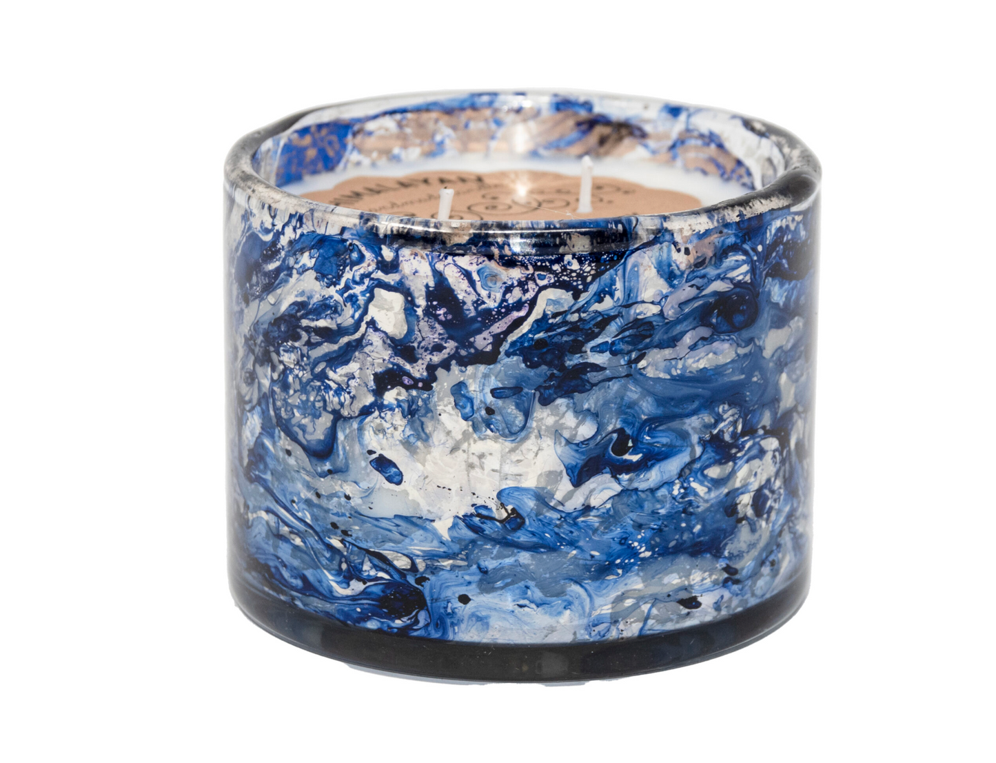 WIND BLUE BLOWN GLASS TUMBLER - HIMALAYAN TRADING POST