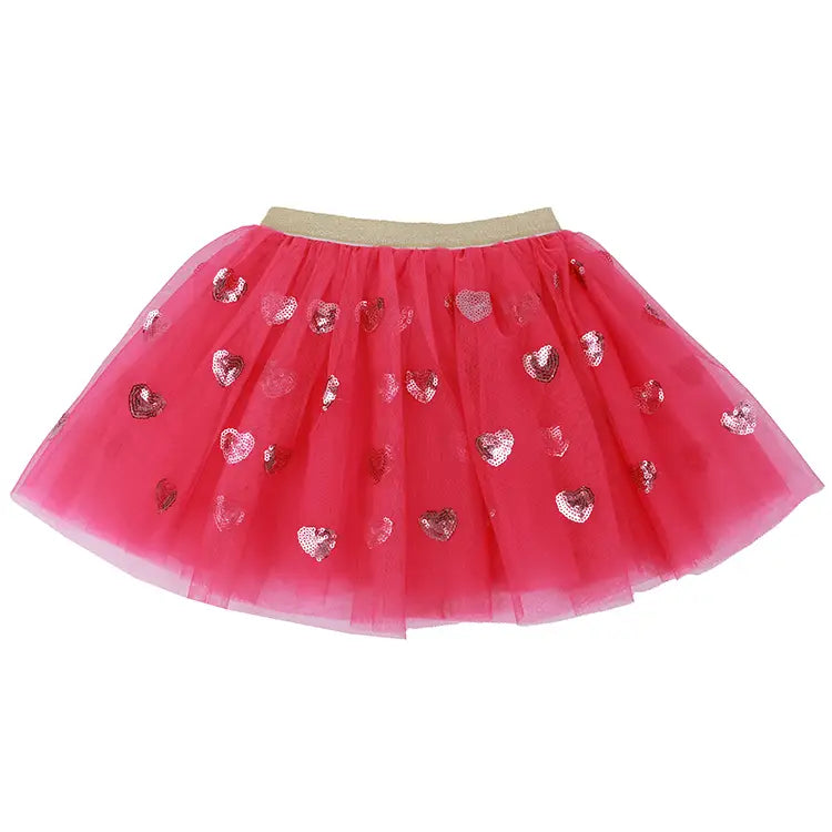 HOT PINK W/HEARTS TUTU