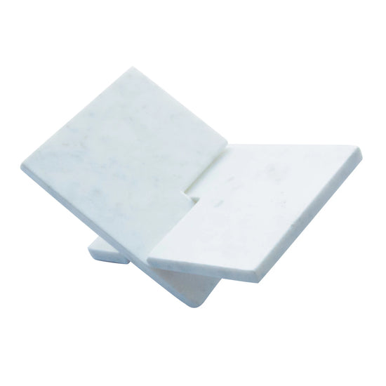 INTERLOCKING MARBLE BOOK HOLDER