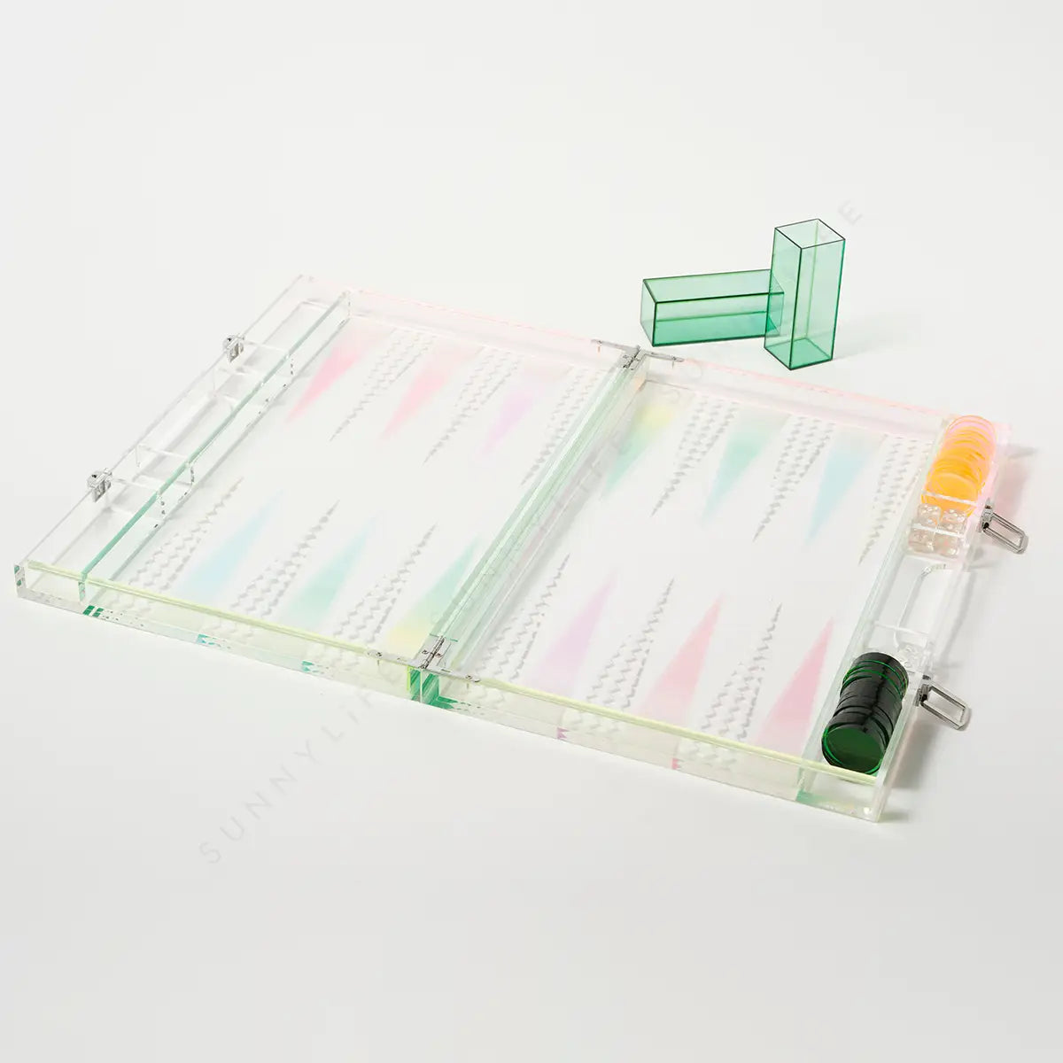 OMBRE LUCITE BACKGAMMON