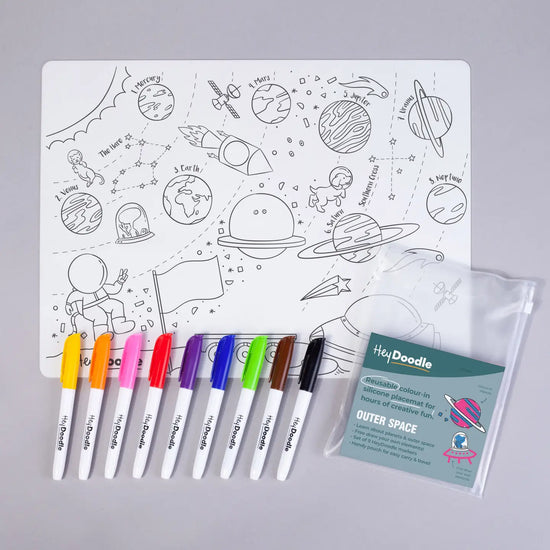 OUTER SPACE SILICONE COLORING MAT