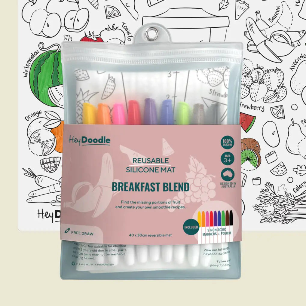 BREAKFAST BLEND SILICONE COLORING MAT