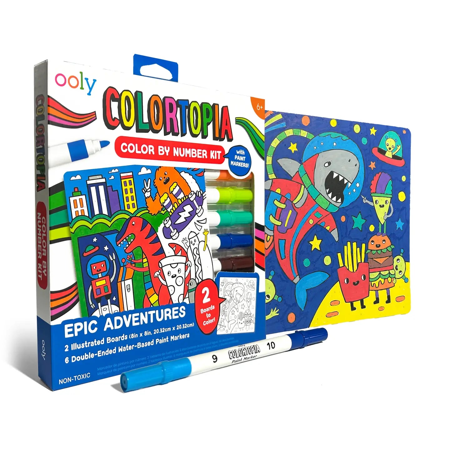 COLORTOPIA COLOR BY NUMBERS PAINT MARKER KIT