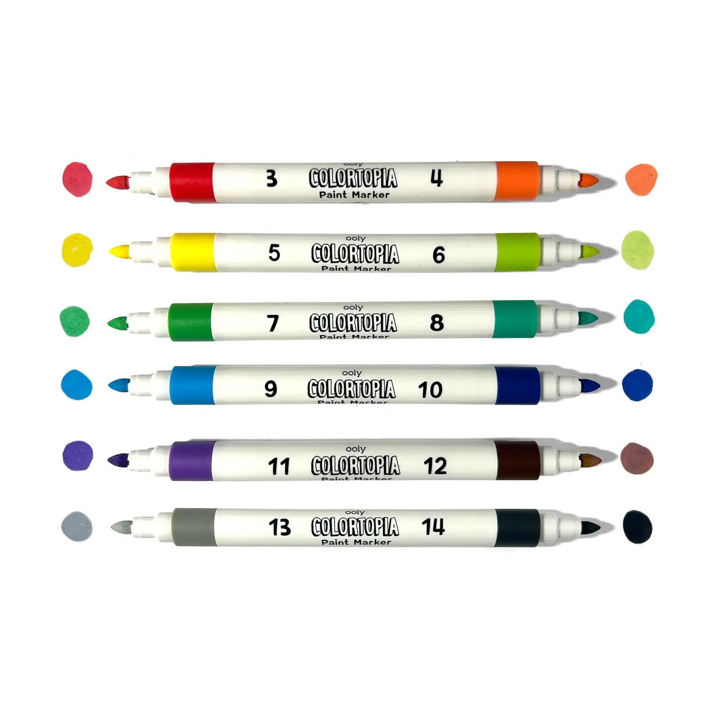 COLORTOPIA COLOR BY NUMBERS PAINT MARKER KIT