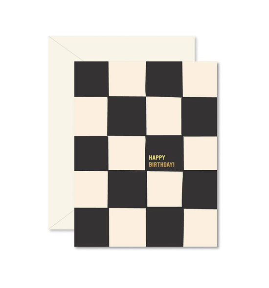 CHESSBOARD BIRTHDAY GREETING CARD