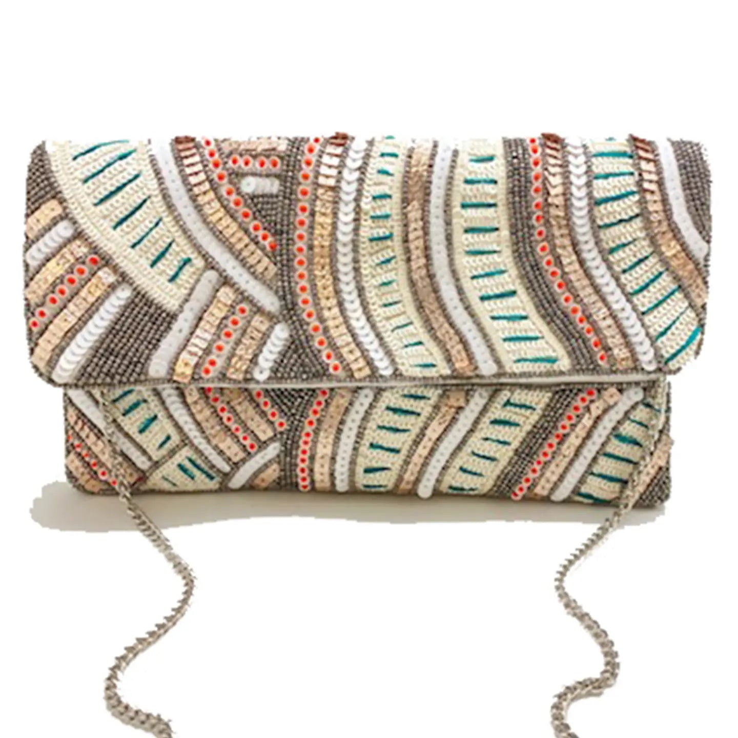 CURVY LINE PATTERN CLUTCH