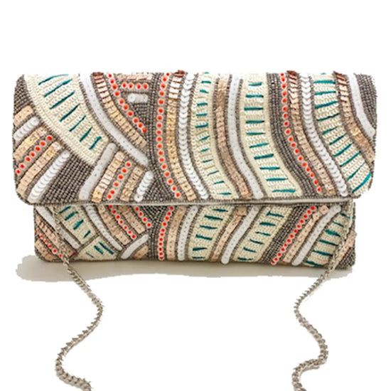 CURVY LINE PATTERN CLUTCH