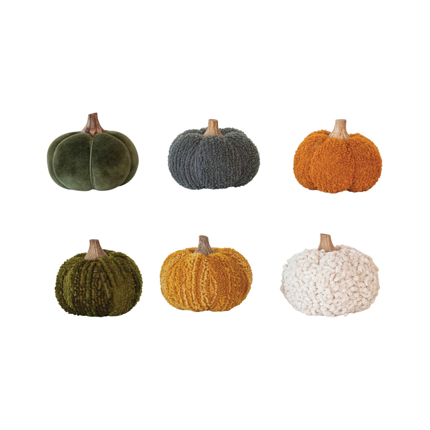 BOUCLE/VELVET PUMPKIN - MEDIUM