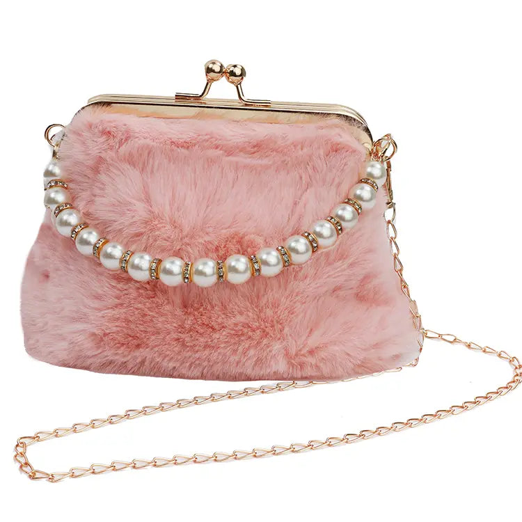 FAUX FUR PRETTY PURSE