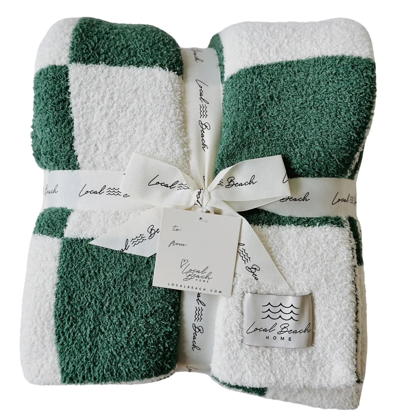 LOCAL BEACH CHECKER LUXE HOME BLANKET