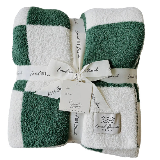 LOCAL BEACH CHECKER LUXE HOME BLANKET