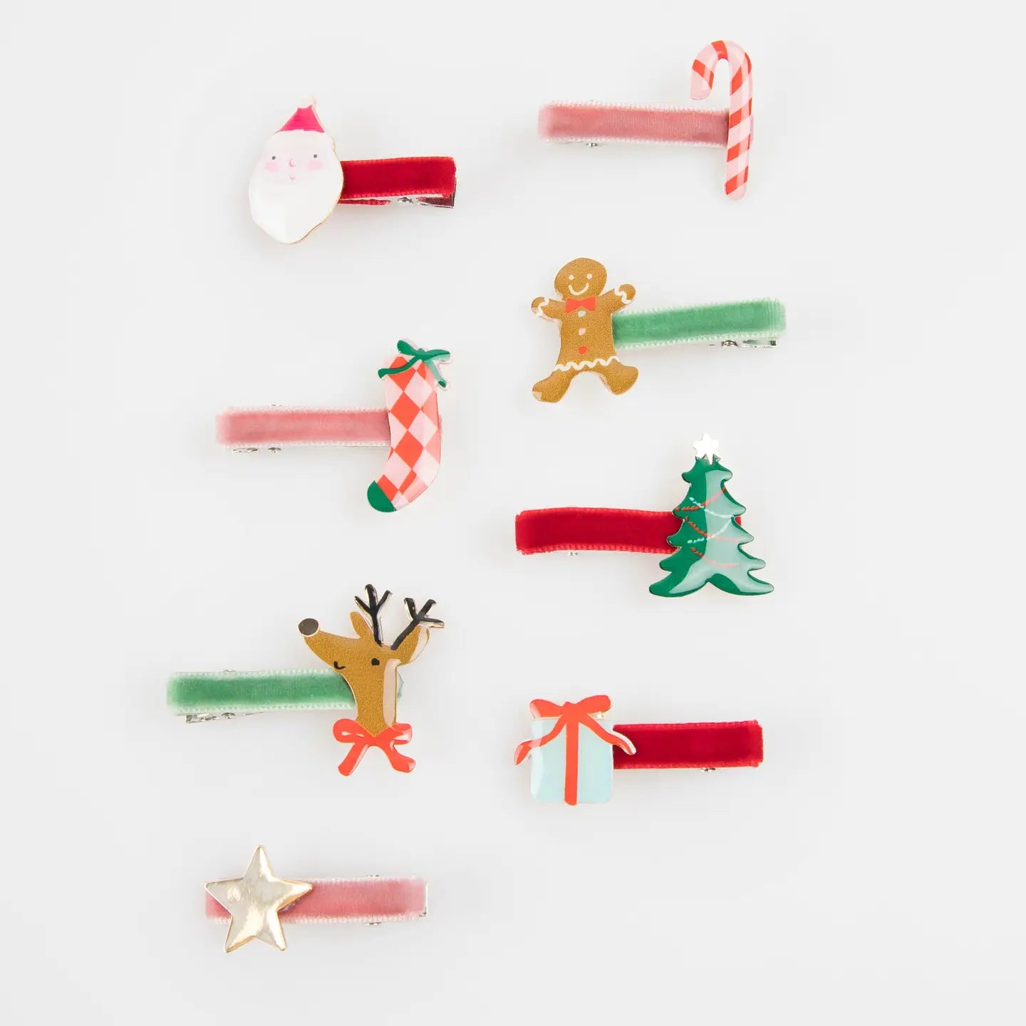 JOLLY CHRISTMAS HAIR CLIPS MERI MERI