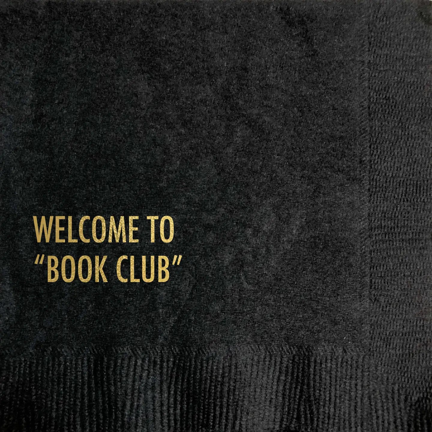 WELCOME TO BOOK CLUB COCKTAIL NAPKINS