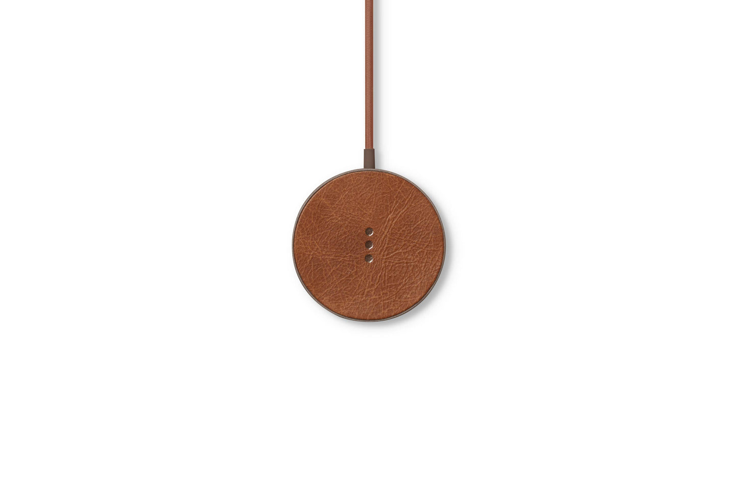 MAG:1 CLASSICS LEATHER WIRELESS CHARGER (MAGNETIC) - SADDLE