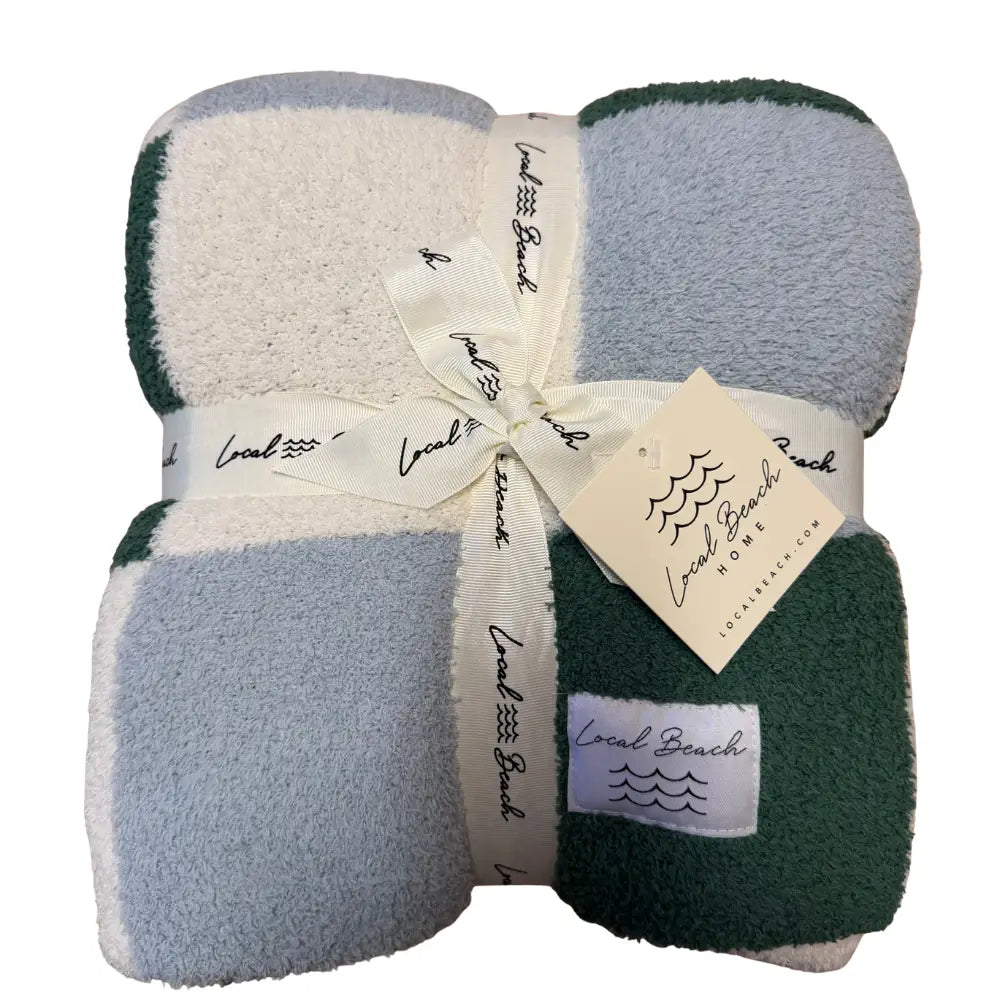 LOCAL BEACH CHECKER LUXE HOME BLANKET