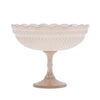 PRESSED GLASS SCALLOPED FOOTED BOWL - SMALL