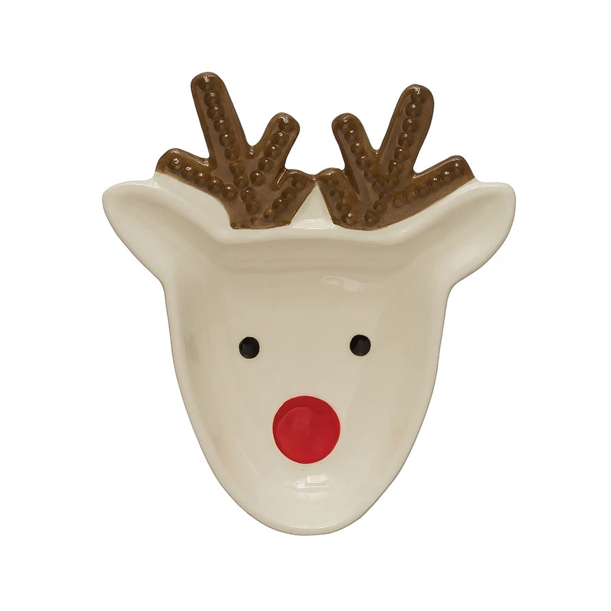 CERAMIC REINDEER PLATE