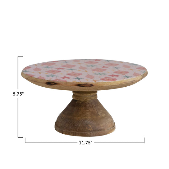 MANGO WOOD CAKE STAND