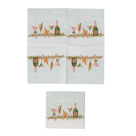 PAPER HOLIDAY COCKTAIL NAPKINS
