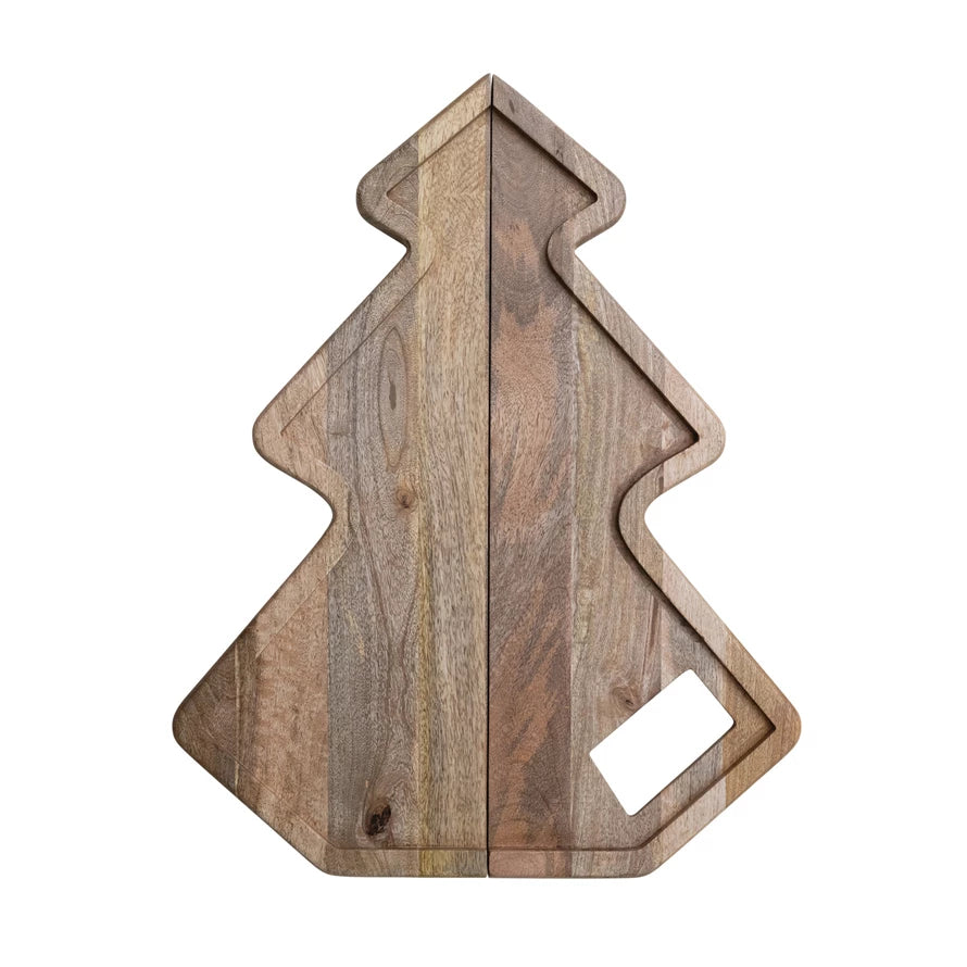 MANGO WOOD FOLDING TREE SHAPED BOARD
