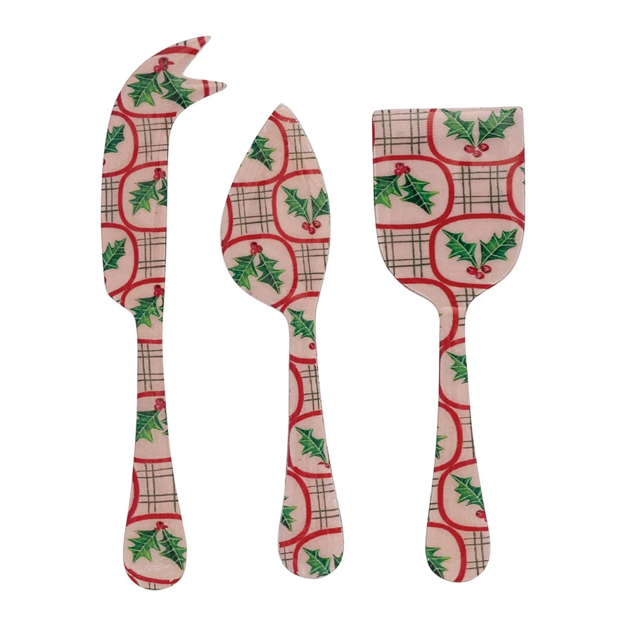 ENAMELED STAINLESS STEEL CHEESE SERVERS