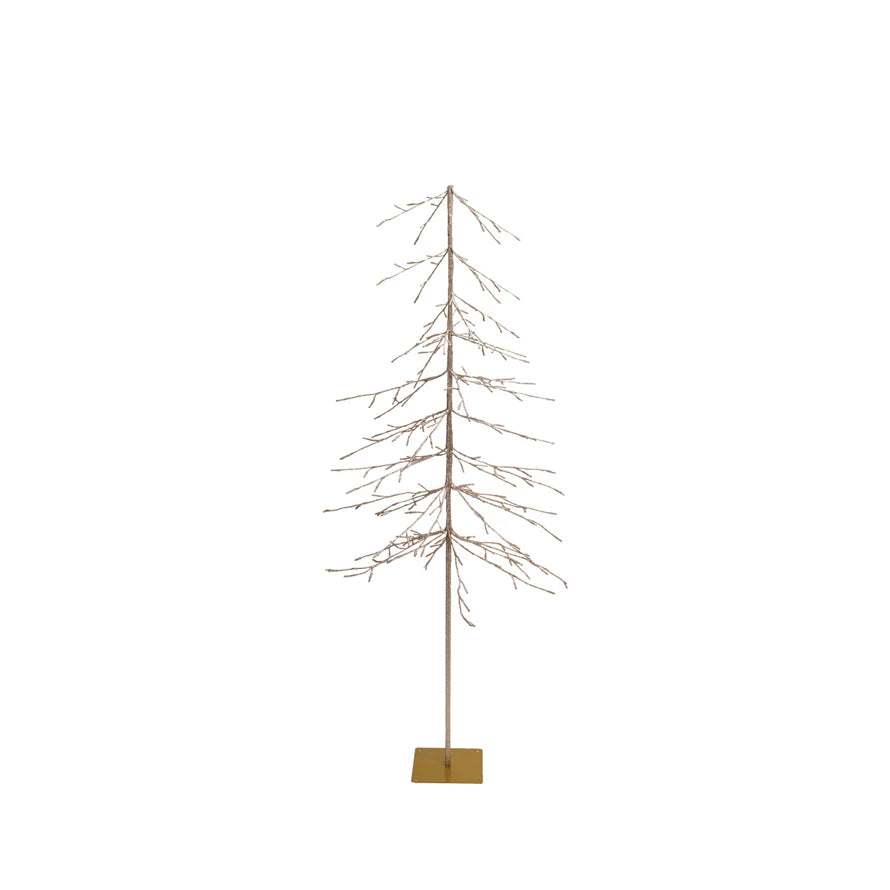 PRE-LIT PLASTIC TREE W/PLUG